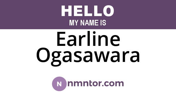 Earline Ogasawara