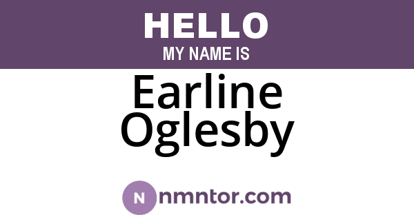 Earline Oglesby