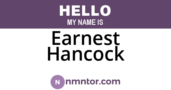 Earnest Hancock