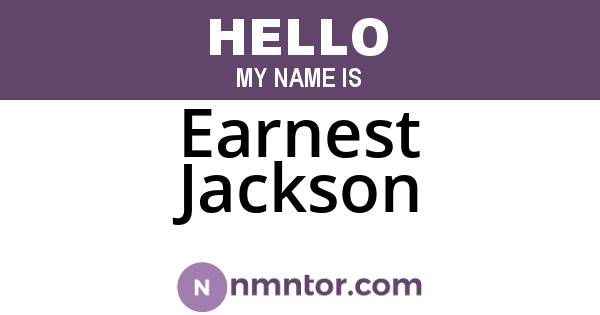 Earnest Jackson