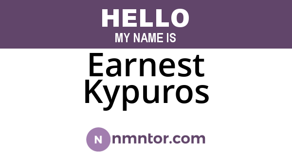 Earnest Kypuros