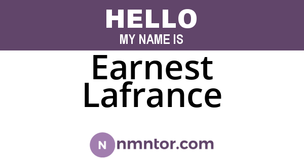 Earnest Lafrance