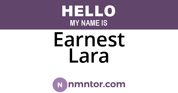 Earnest Lara
