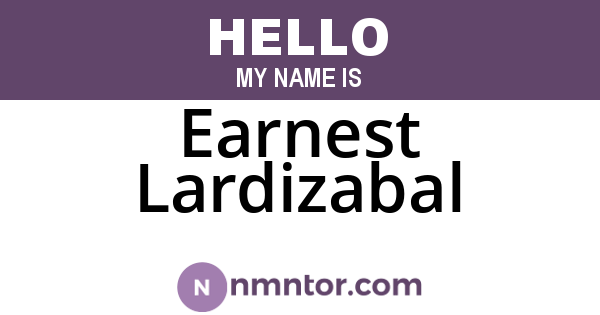 Earnest Lardizabal