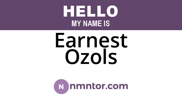 Earnest Ozols