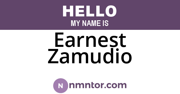 Earnest Zamudio
