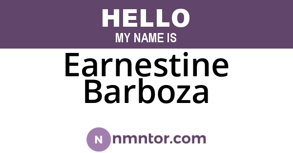 Earnestine Barboza