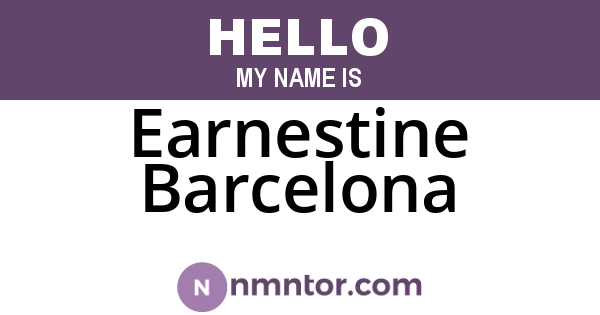 Earnestine Barcelona