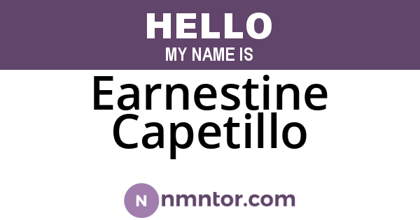 Earnestine Capetillo