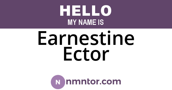 Earnestine Ector