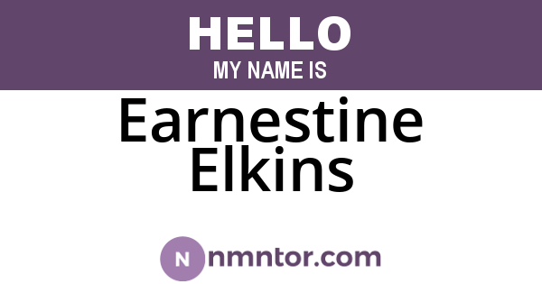 Earnestine Elkins