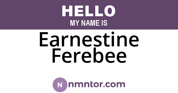 Earnestine Ferebee