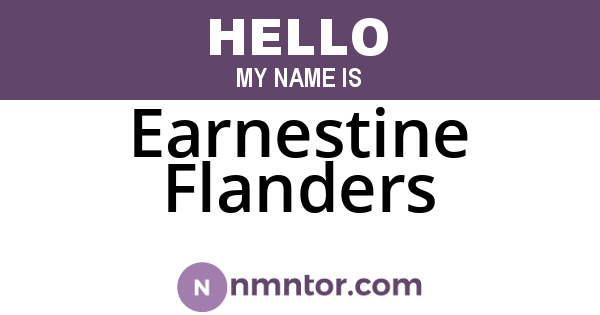 Earnestine Flanders