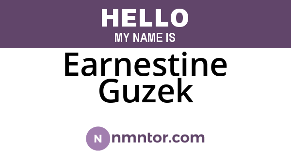 Earnestine Guzek