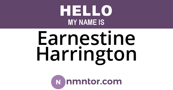 Earnestine Harrington
