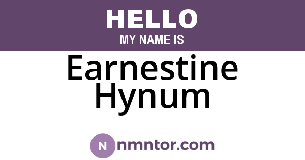 Earnestine Hynum