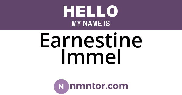 Earnestine Immel