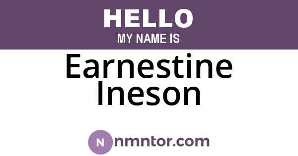 Earnestine Ineson