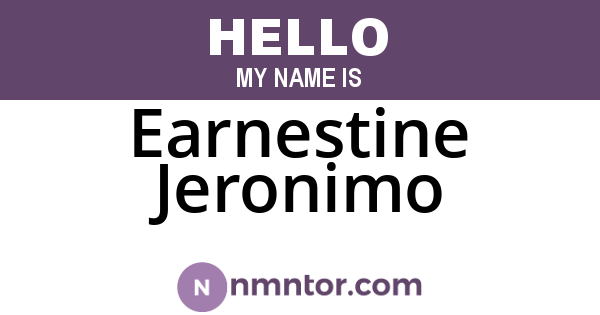 Earnestine Jeronimo