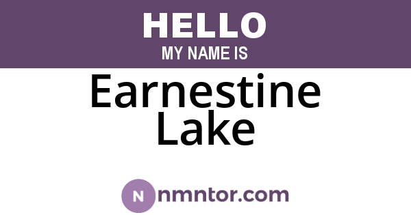 Earnestine Lake