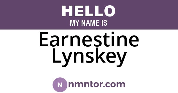 Earnestine Lynskey