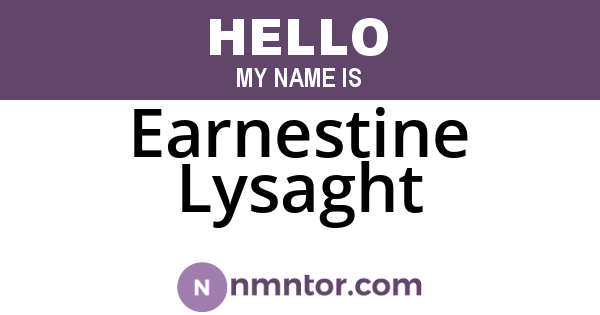 Earnestine Lysaght