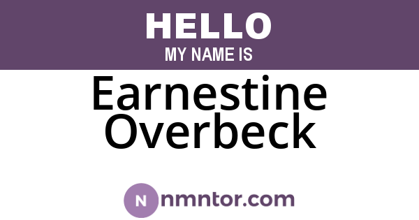 Earnestine Overbeck
