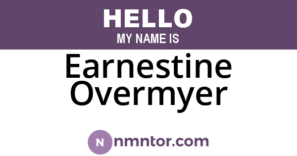 Earnestine Overmyer