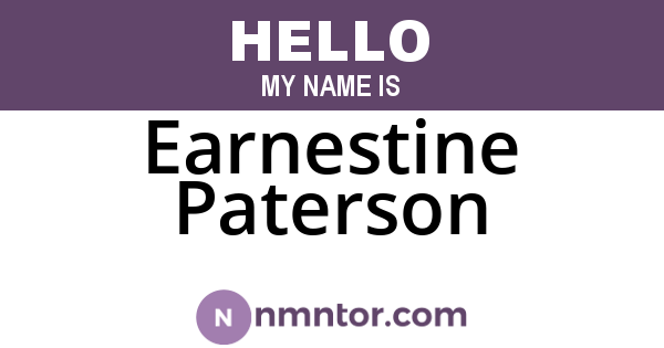 Earnestine Paterson