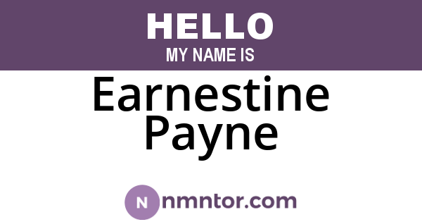 Earnestine Payne