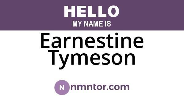 Earnestine Tymeson