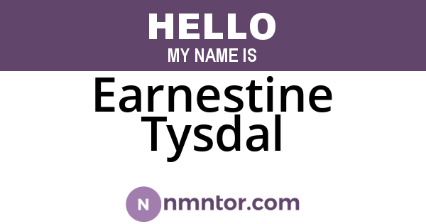 Earnestine Tysdal