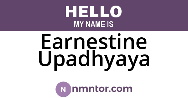 Earnestine Upadhyaya