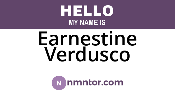 Earnestine Verdusco