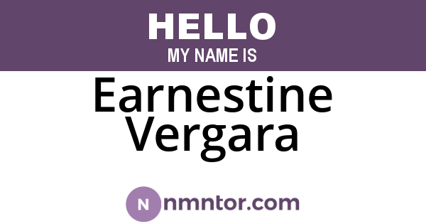 Earnestine Vergara