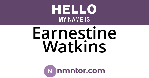 Earnestine Watkins