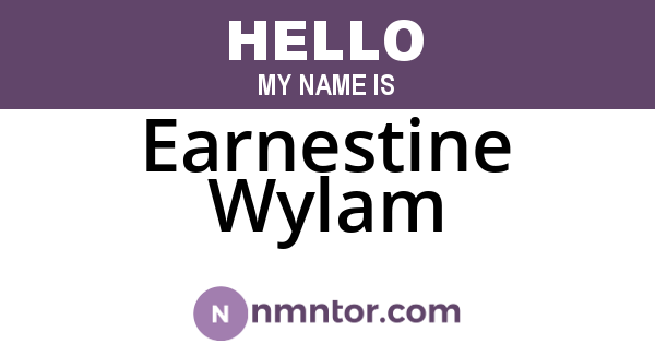 Earnestine Wylam