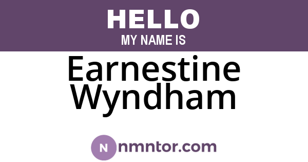 Earnestine Wyndham