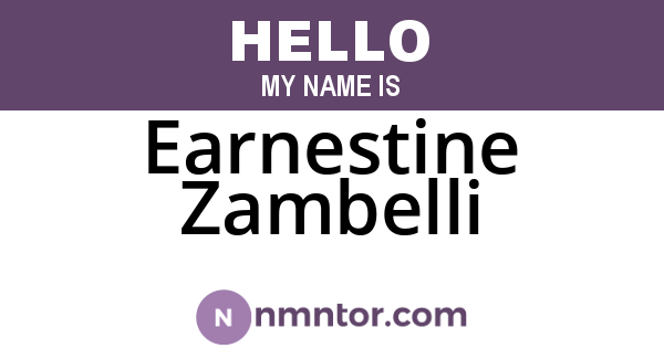 Earnestine Zambelli