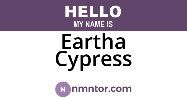 Eartha Cypress