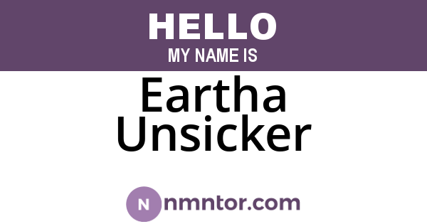 Eartha Unsicker