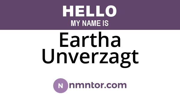 Eartha Unverzagt