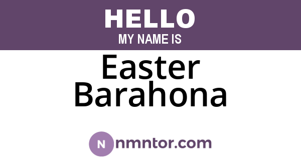 Easter Barahona