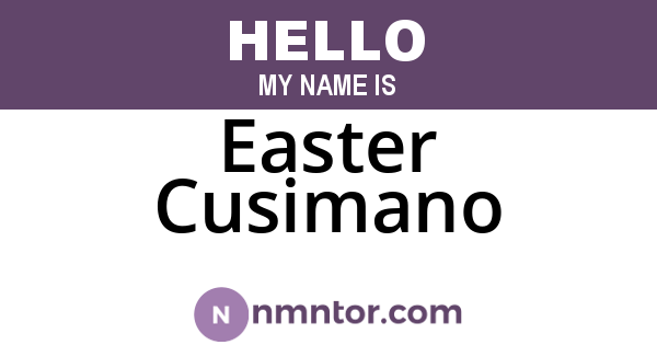 Easter Cusimano