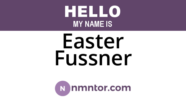 Easter Fussner