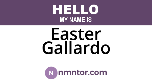 Easter Gallardo