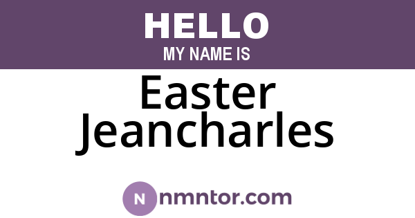 Easter Jeancharles