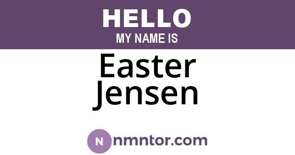 Easter Jensen