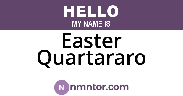 Easter Quartararo