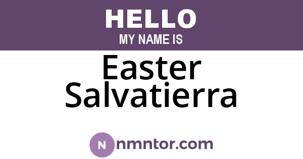 Easter Salvatierra